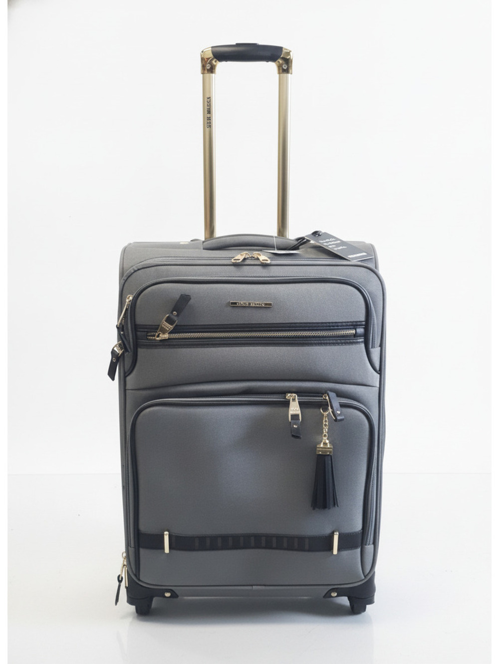 Steve Madden Peek-A-Boo Collection Gray 24" Spinner Luggage NWT